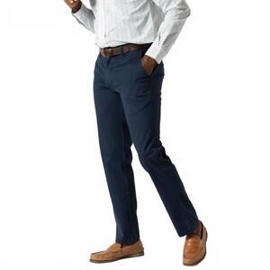 NEW DUCK HEAD classic fit gold school chino pants in navy